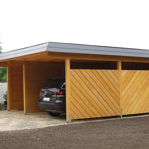 Flachdach-Carport in Detmold