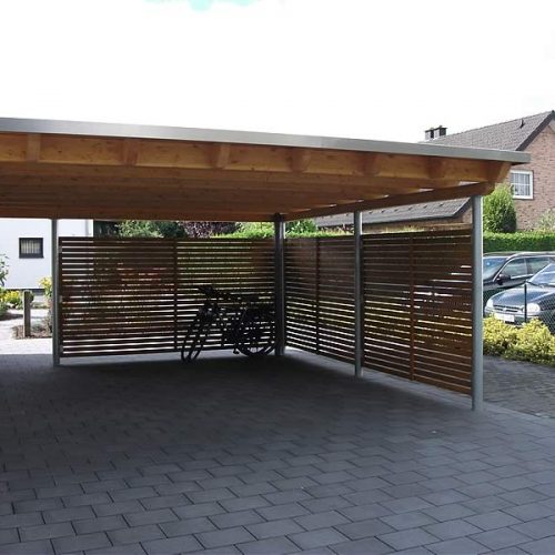 Flachdach-Carport in Gütersloh
