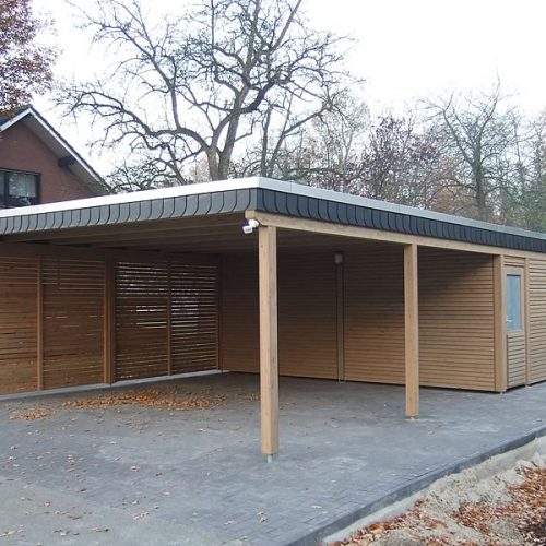 Flachdach-Doppelcarport in Delbrück