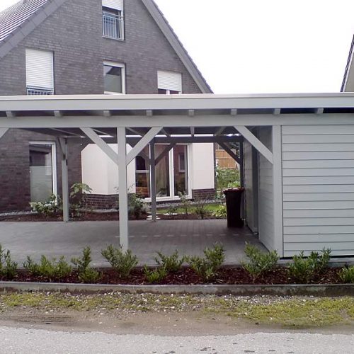 Flachdach-Doppelcarport in Gütersloh
