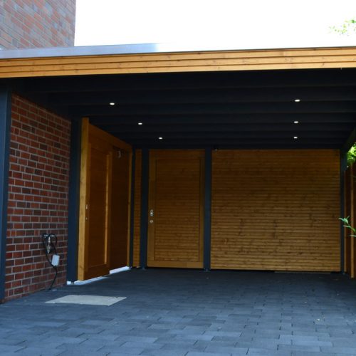 Carport mit Abstellraum und LED Beleuchtung in Oelde