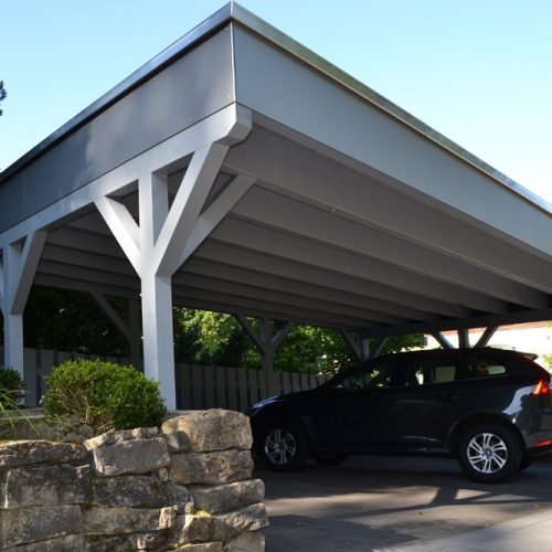 Doppelcarport mit Dachbegrünung in Bielefeld