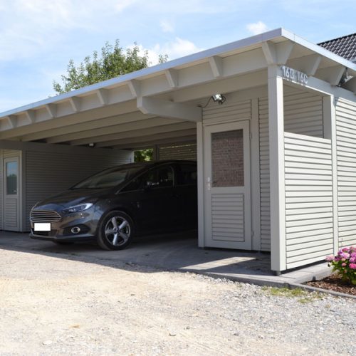 Doppelcarport mit Abstellräumen in Geseke