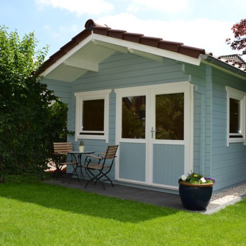 Gartenhaus aus 45 mm Blockbohlen in Beelen