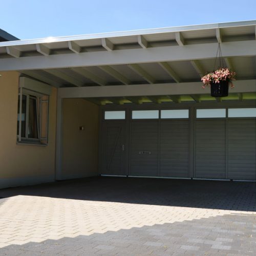 Pultdachcarport aus Leimholz in Bielefeld